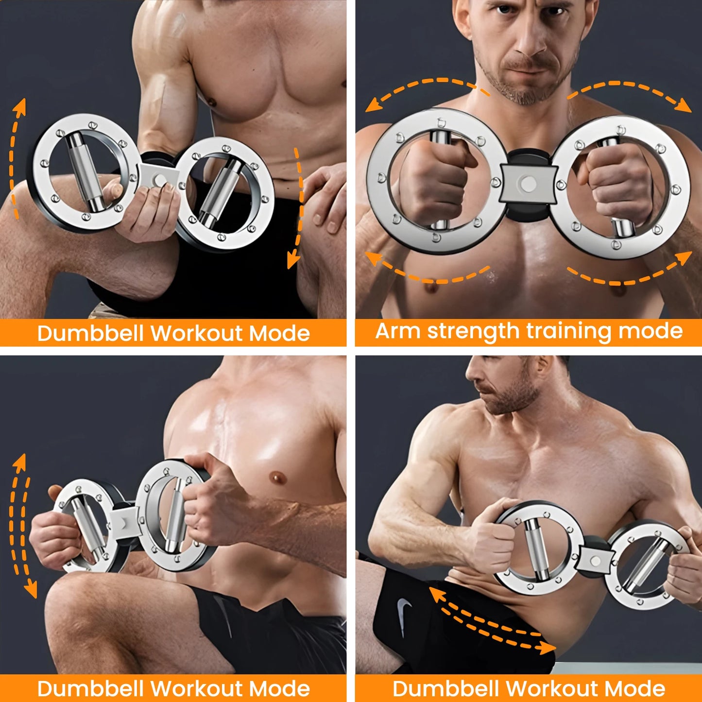 Adjustable Resistance Rotator Forearm Exerciser And Grip Trainer