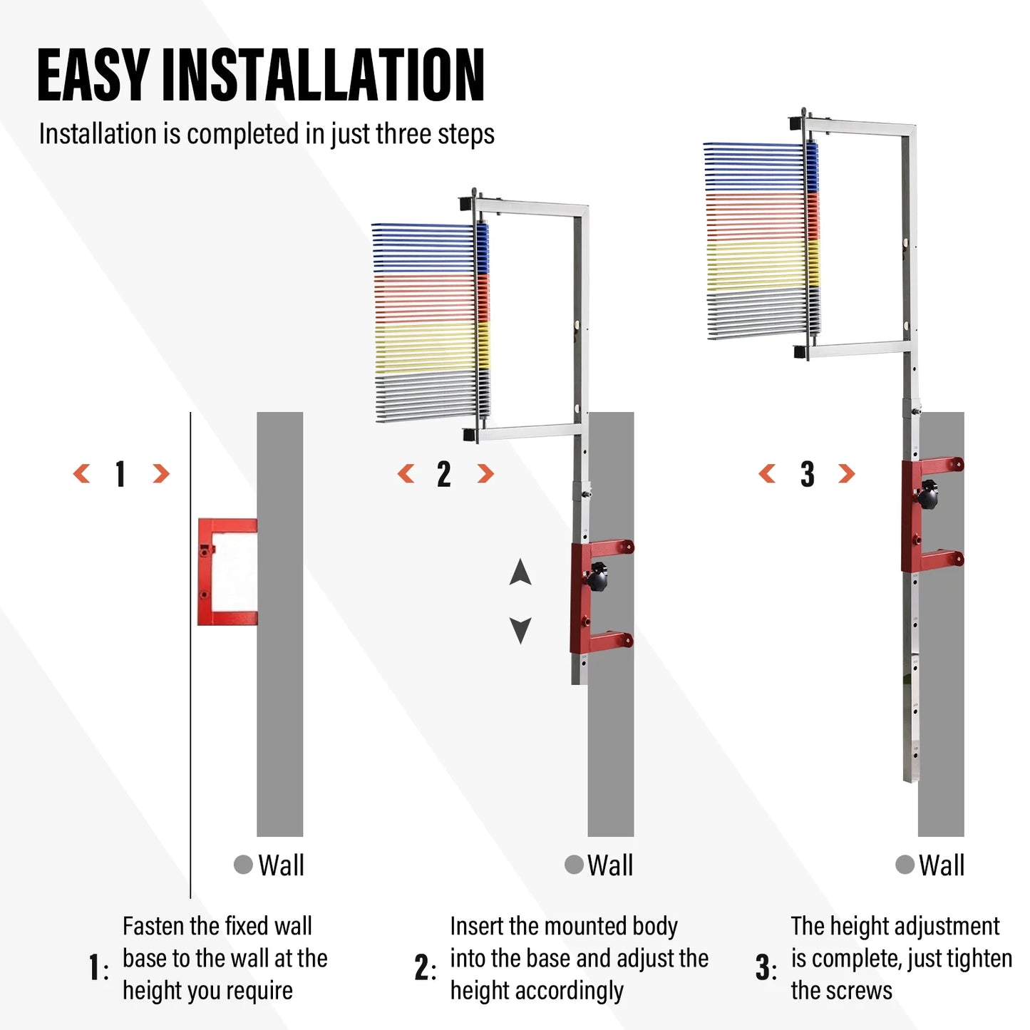 Vertical Jump Tester, Adjustable Height Wall Mounted Training Tool