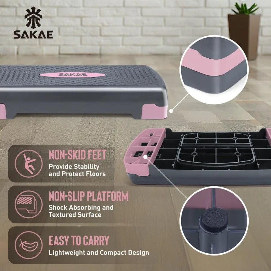Yao Hui Huang Adjustable Height Aerobic Stepper With Weights