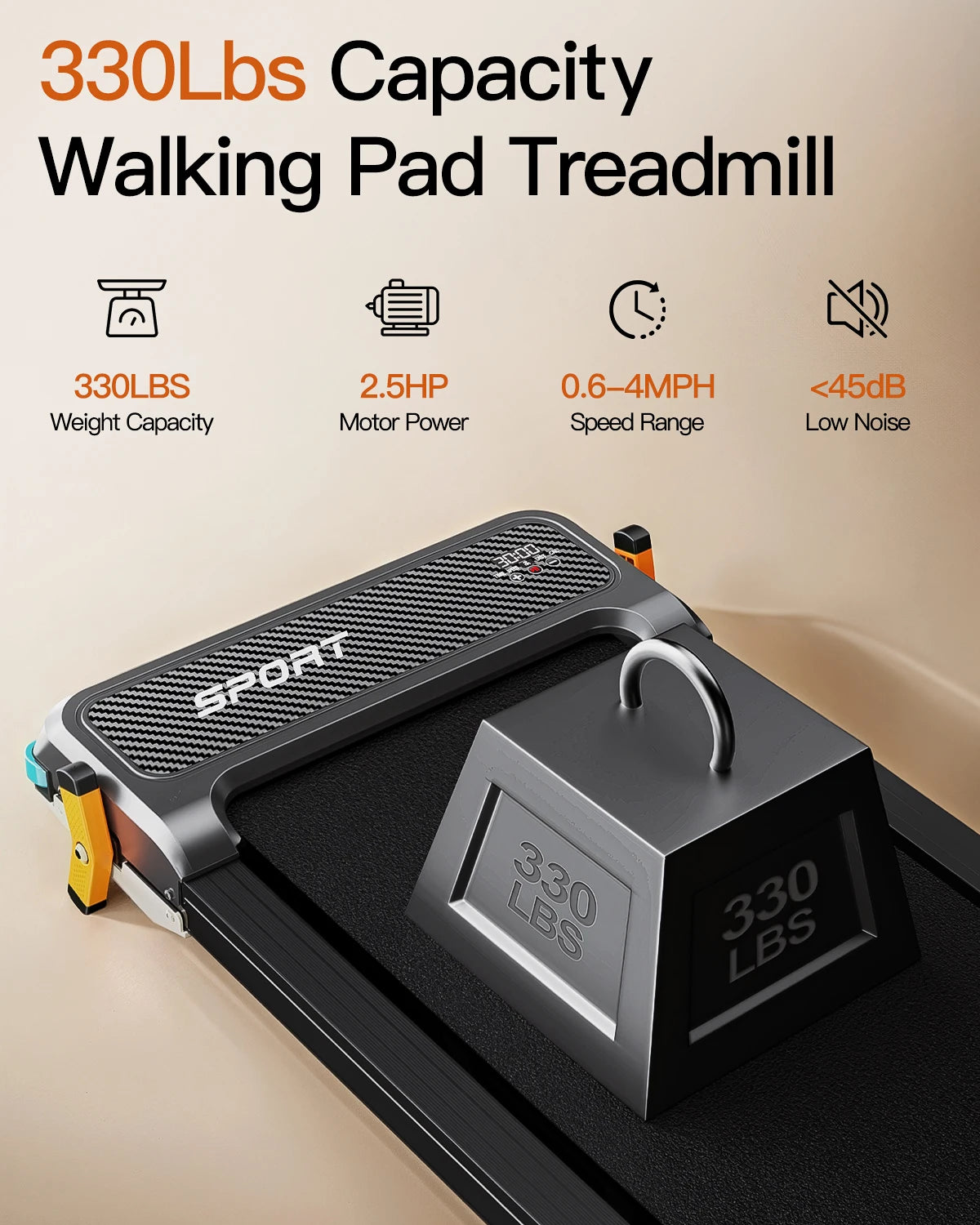 Akluer Walking Pad Incline Treadmill Under Desk Massager