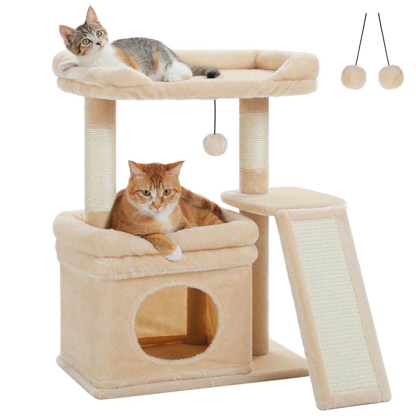 PAWZ Road Cat Tree Indoor Tower With Sisal Scratching Post And Perch