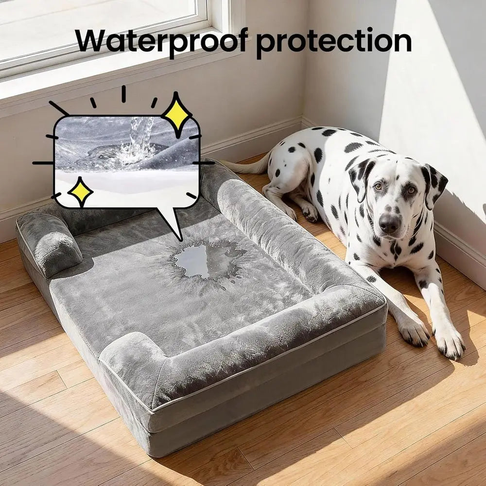 Orthopedic Dog Bed Memory Foam With Waterproof Removable Cover
