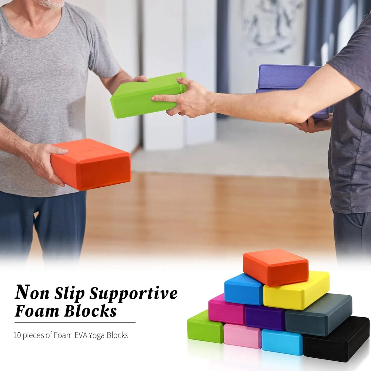 Lightweight Eva Foam Yoga Blocks For Pilates And Meditation