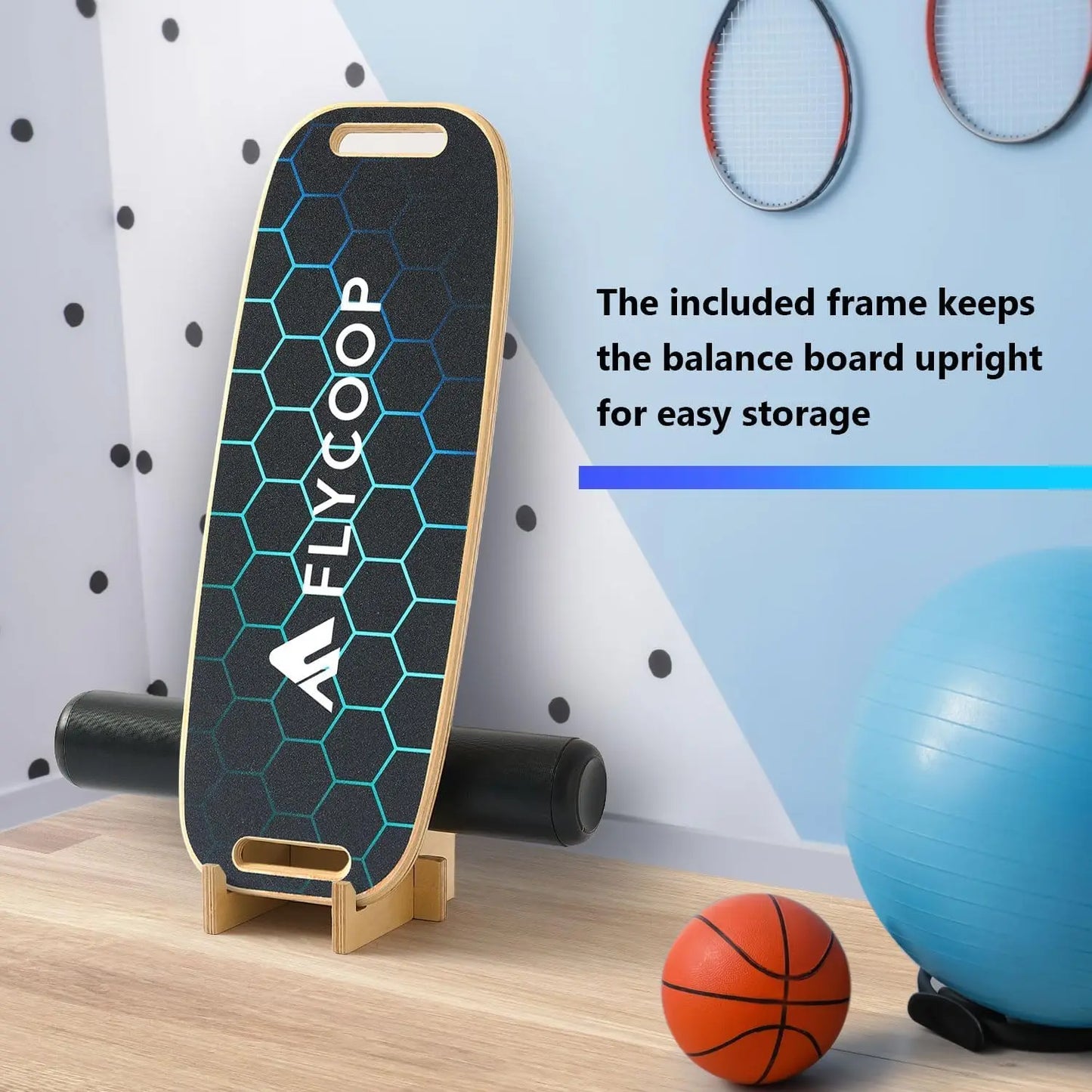 Adjustable Wobble Balance Board With Roller for Stability Training