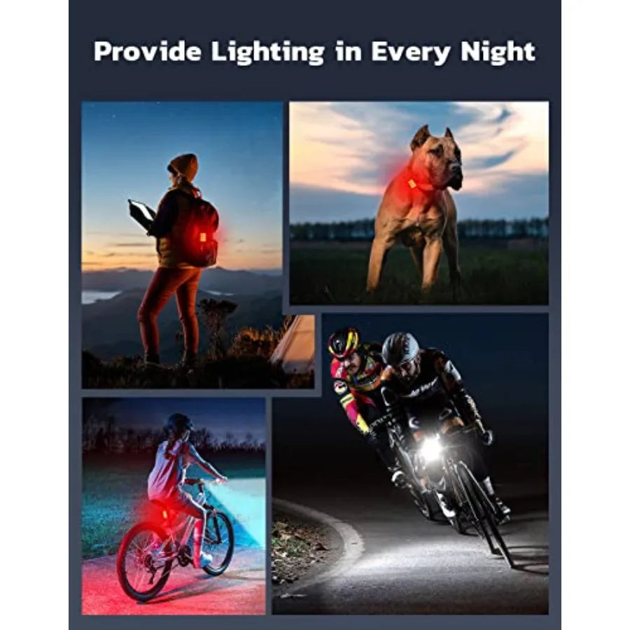 USB Rechargeable Bike Lights Front And Back For Night Riding