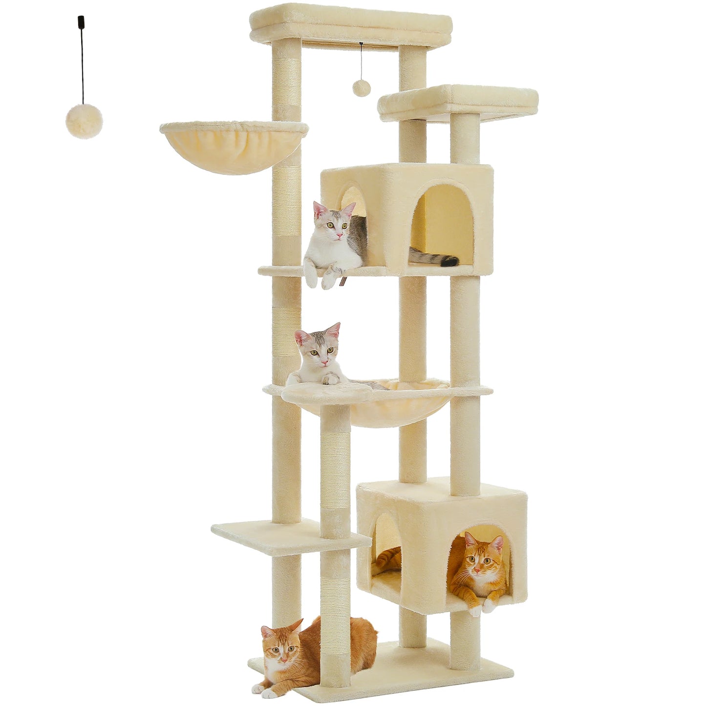 PAWZ Road Five Level Cat Tree Indoor Playground With Scratching Posts