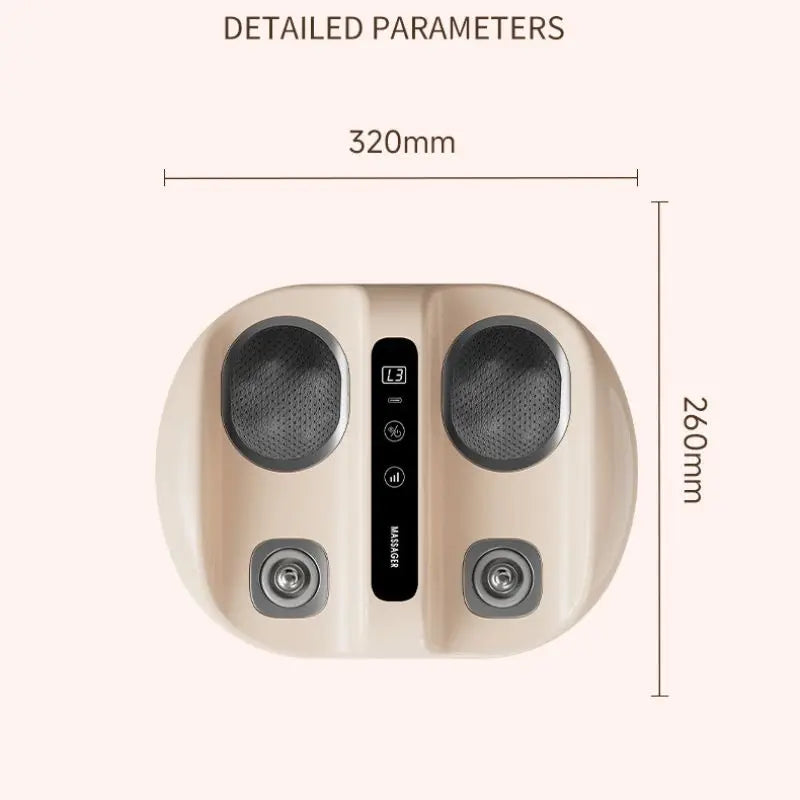 Mini Finger Foot Massager With Hot Compress And Vibration