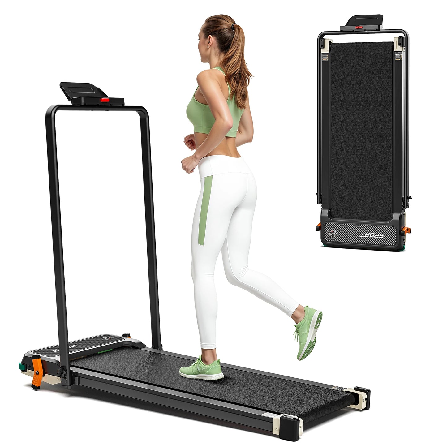 AKLUER Walking Pad Treadmill 2.5HP LCD Display For Home Use