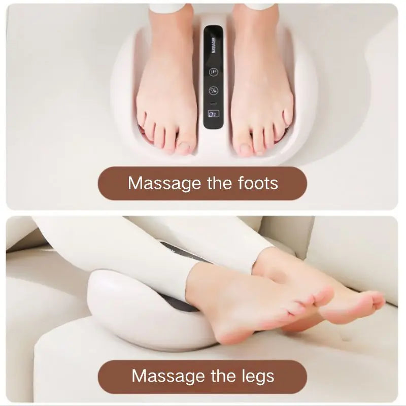 Mini Finger Foot Massager With Hot Compress And Vibration