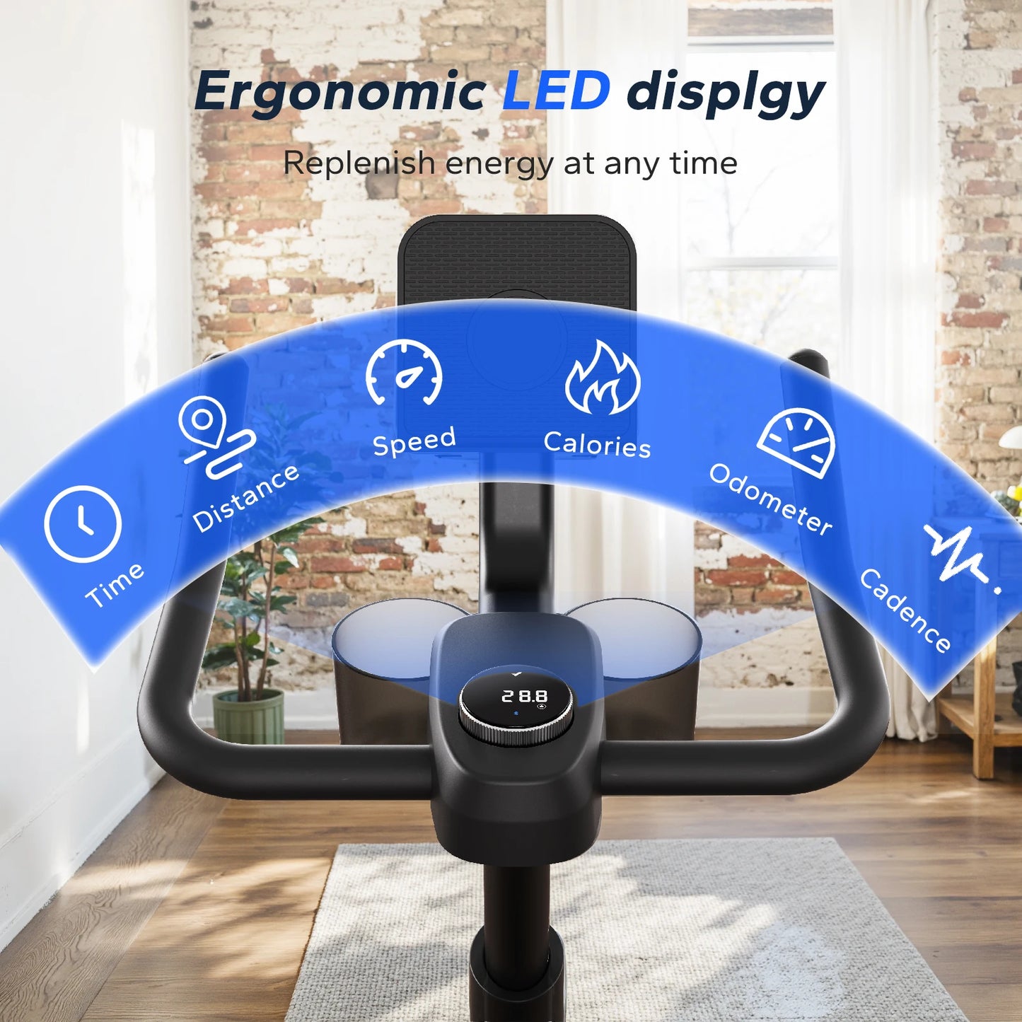 MERACH Magnetic Indoor Exercise Bike With App Connectivity
