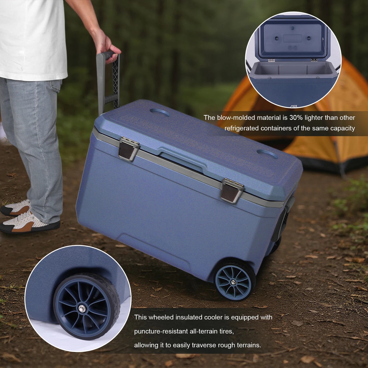Portable Car Cooler Box For Beach Camping And Picnics