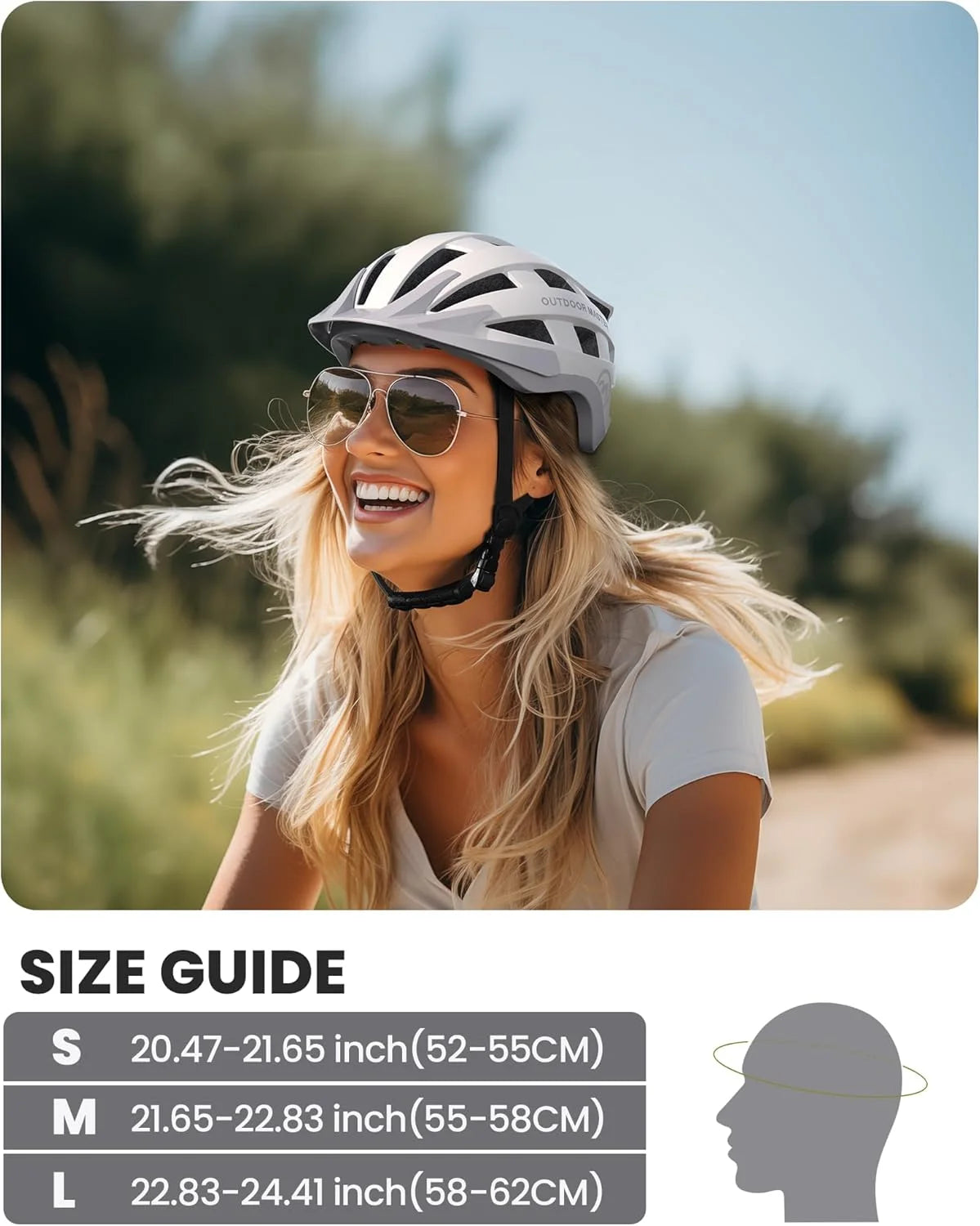OutdoorMaster MIPS Bike Helmet With Rechargeable LED Taillight