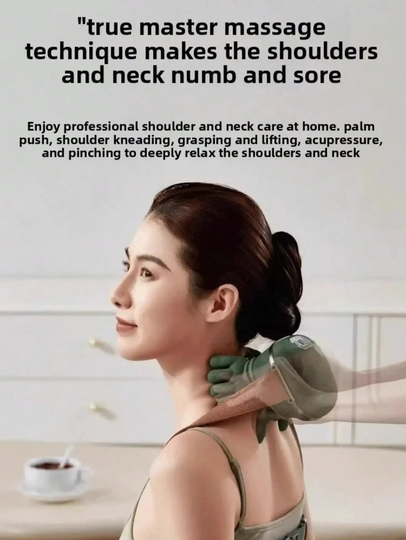 Advanced 4D Shiatsu Neck And Shoulder Massager With Heat Wireless