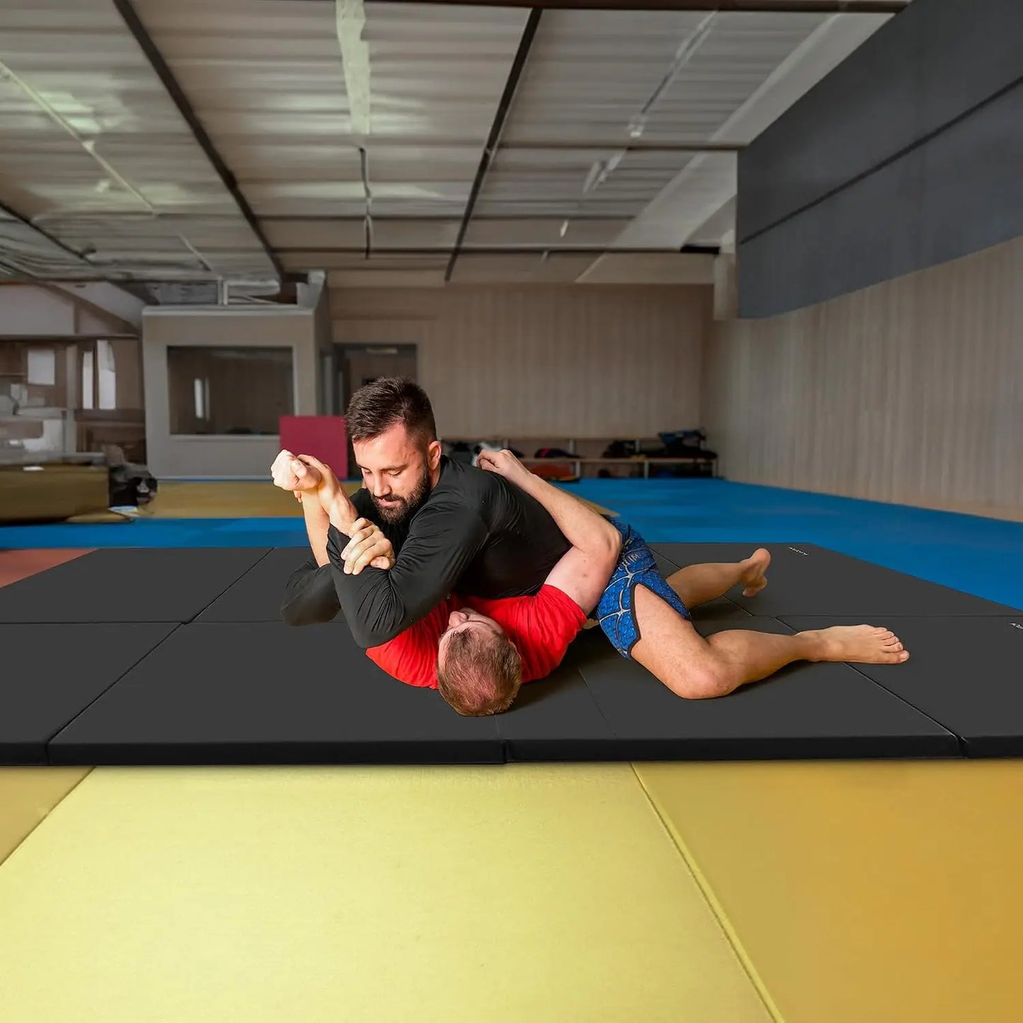 Folding Gymnastics Mat Non Slip Portable With Handles