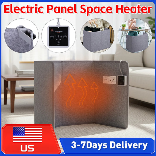 Electric Panel Space Heater With Thermostat Timer For Office And Home