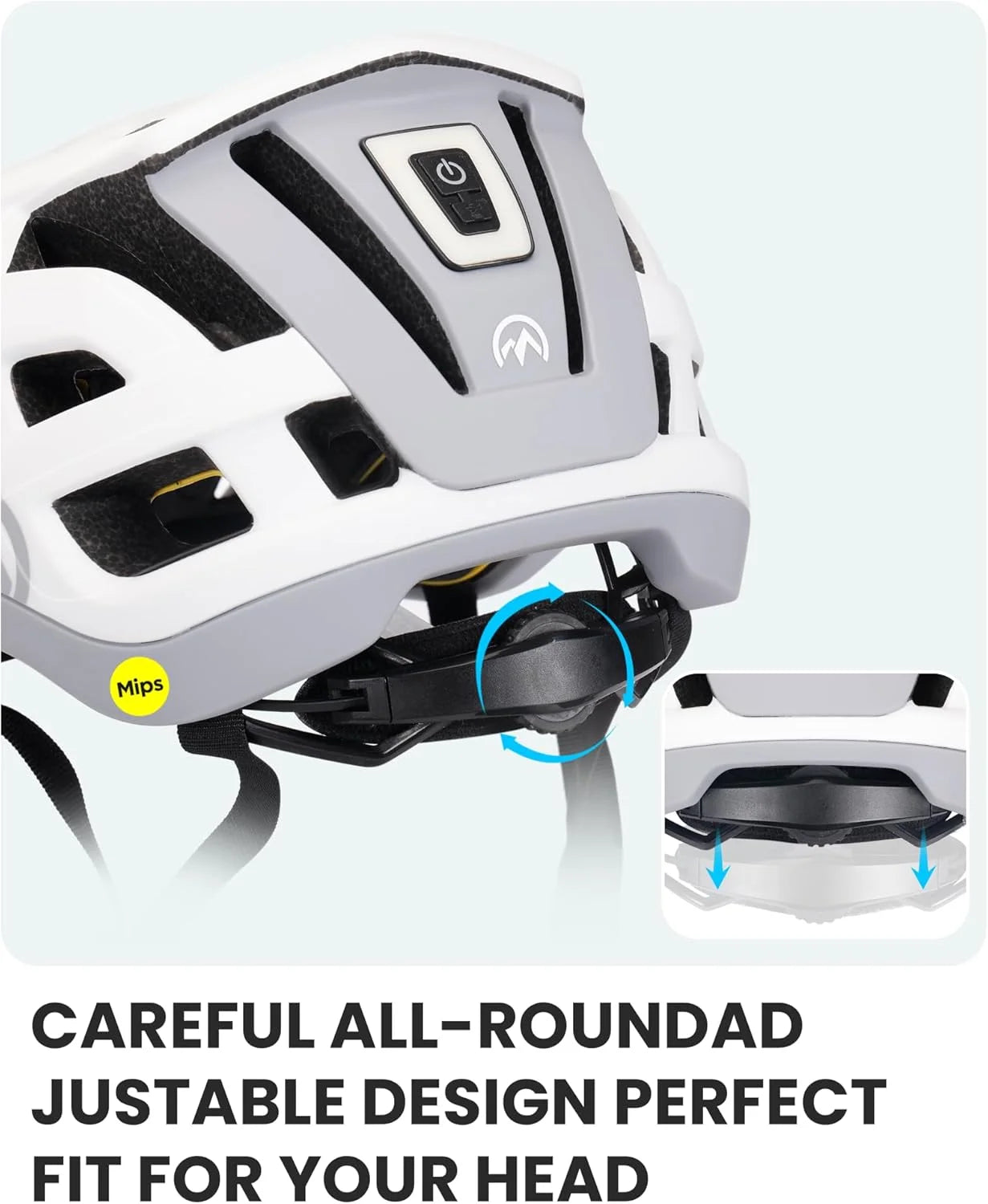 OutdoorMaster MIPS Bike Helmet With Rechargeable LED Taillight