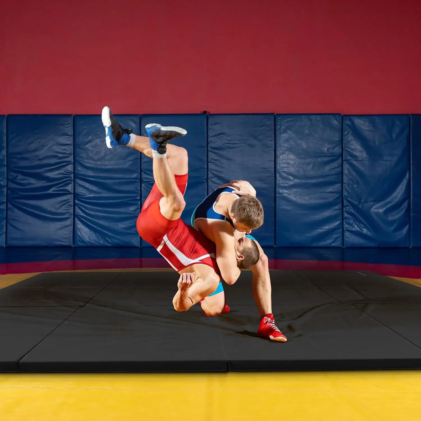 Folding Gymnastics Mat Non Slip Portable With Handles