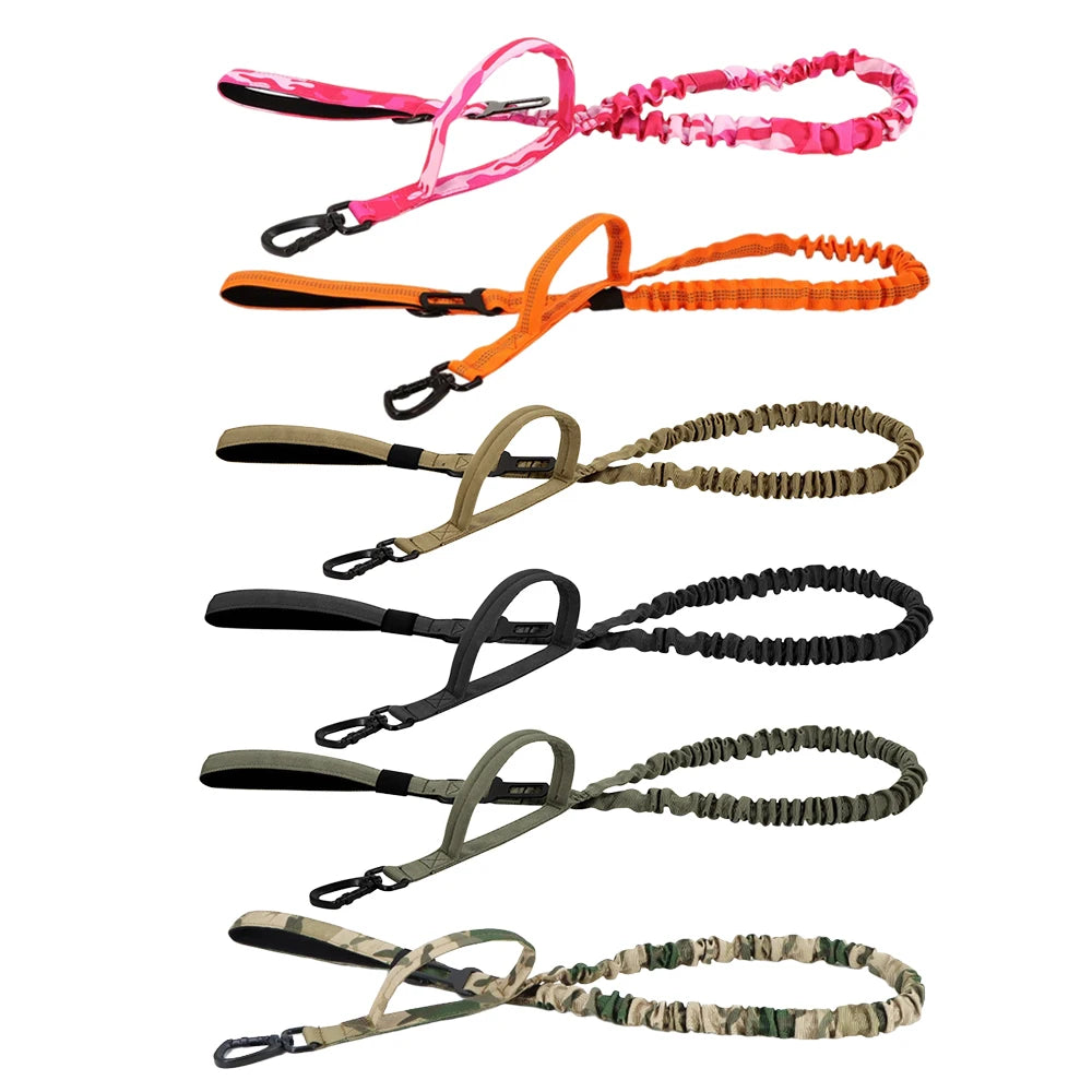 PETRAVEL Military Dog Leash With Quick Release And Dual Handles