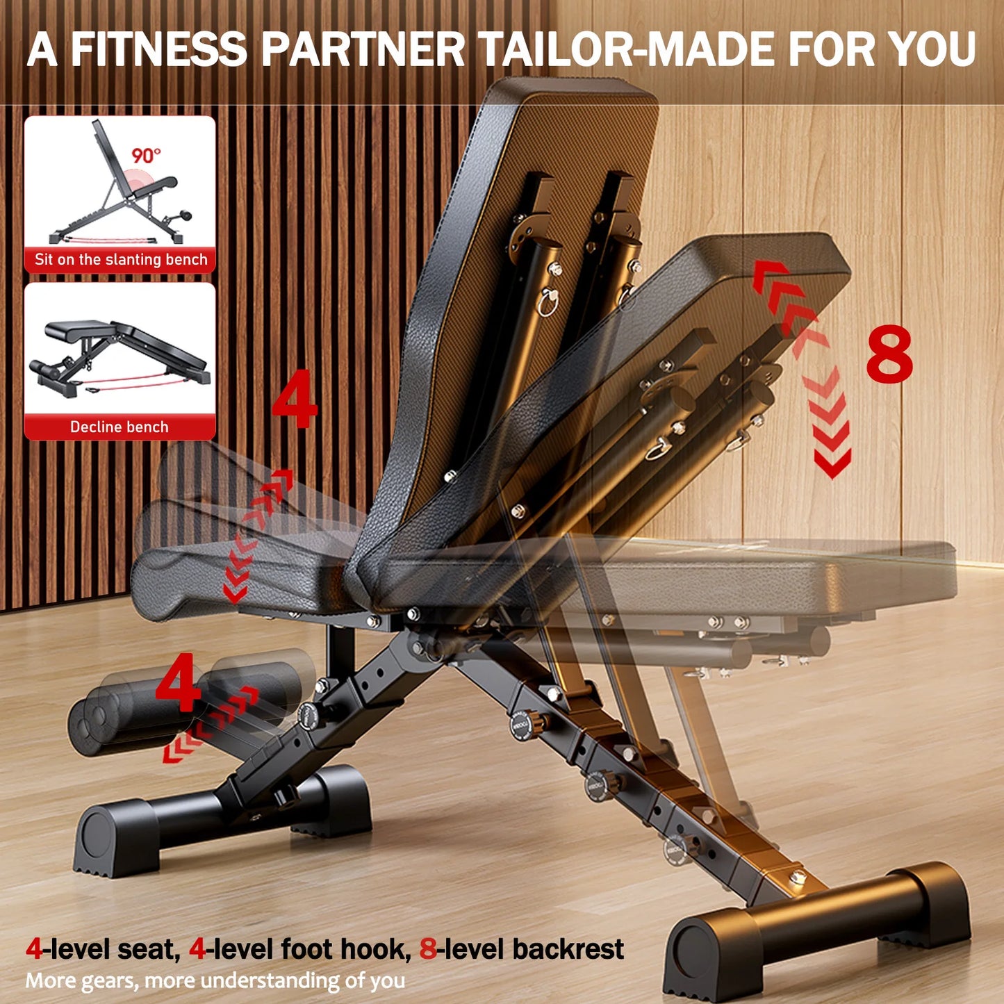 Adjustable Weight Bench For Full Body Workout And Strength Training