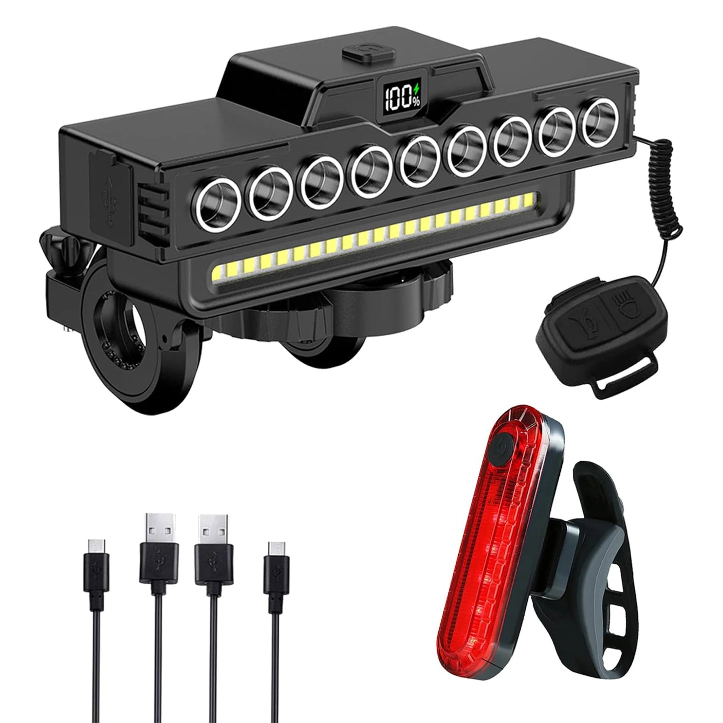 NovaSphere 9 LED Bike Light With 7 Modes IPX5
