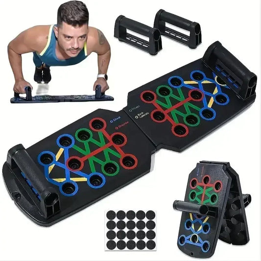 Portable Multifunction Push Up Board Set For Chest And Back
