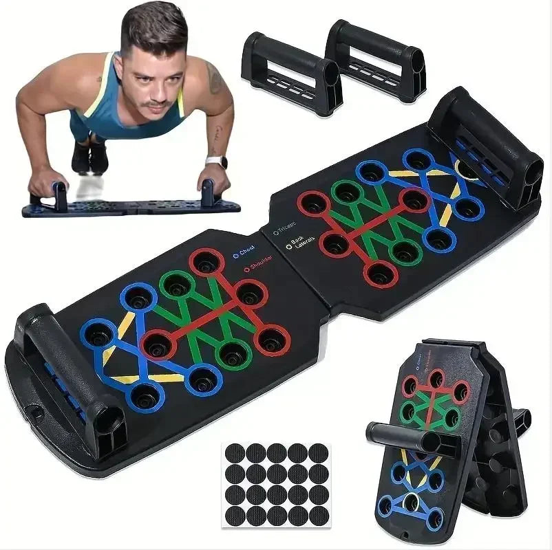 Portable Multifunctional Push Up Board Set With Foldable Handles