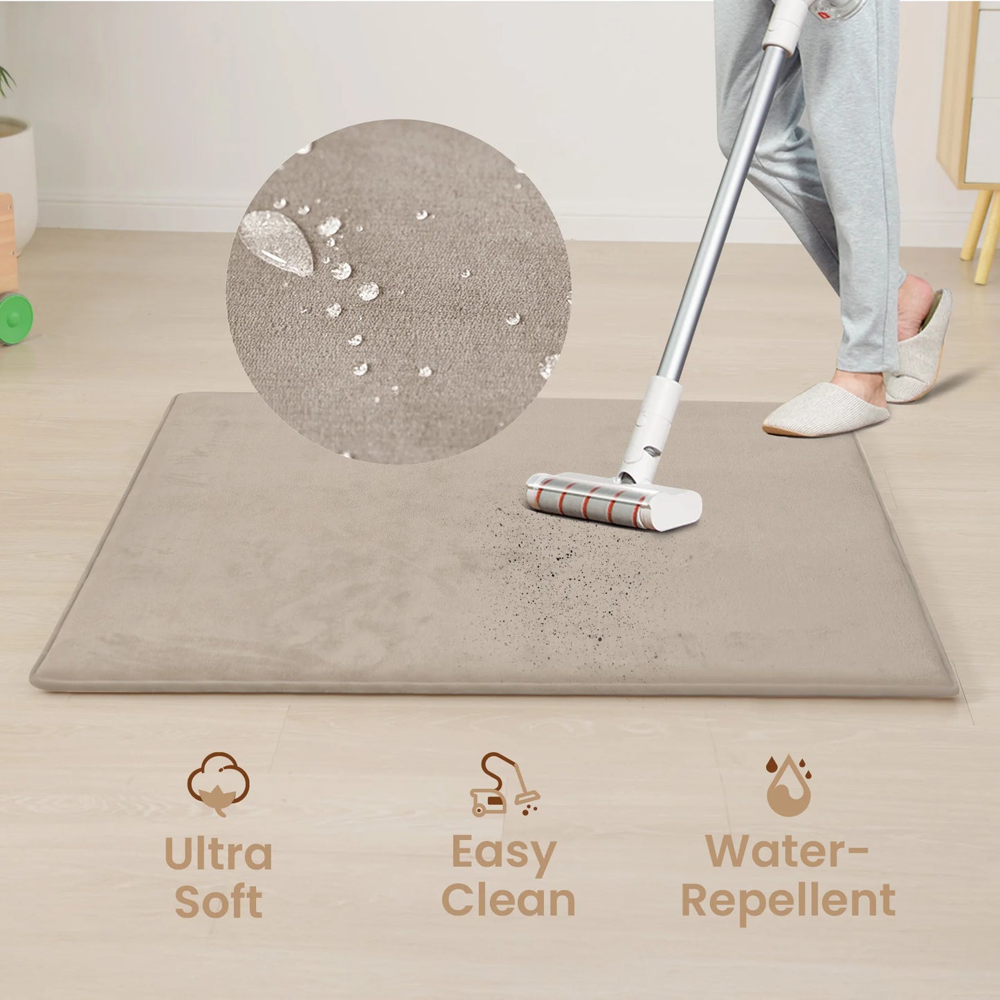 PaPaMat Non Slip Carpet Play Mat For Kids Living Room