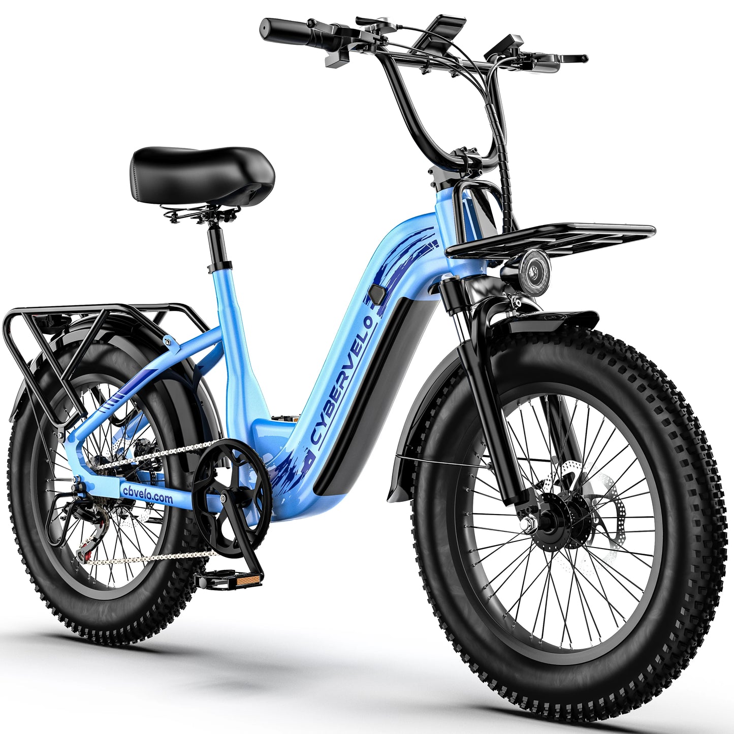 CYBERVELO EK12 1000W Electric Fat Tire E Bike With Removable Battery