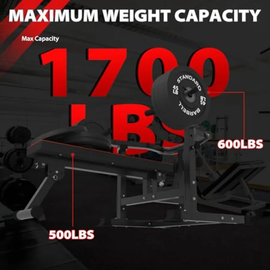 Adjustable Chest Press Bench With Independent Converging Arms