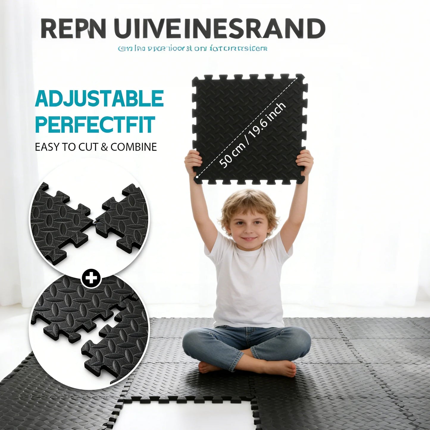 Eva Interlocking Puzzle Exercise Mat For Home Gym Flooring