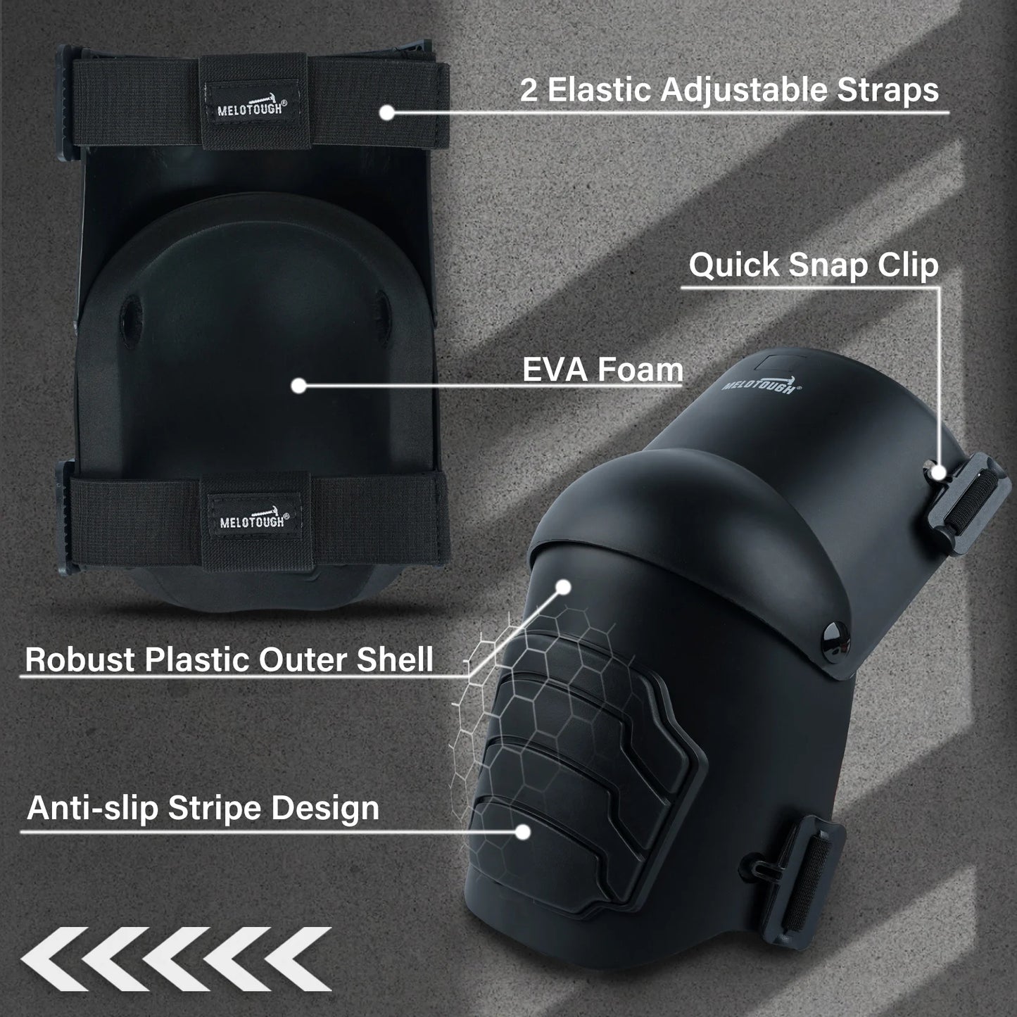 Knee Pads For Work And Construction Non Slip Comfortable Flooring