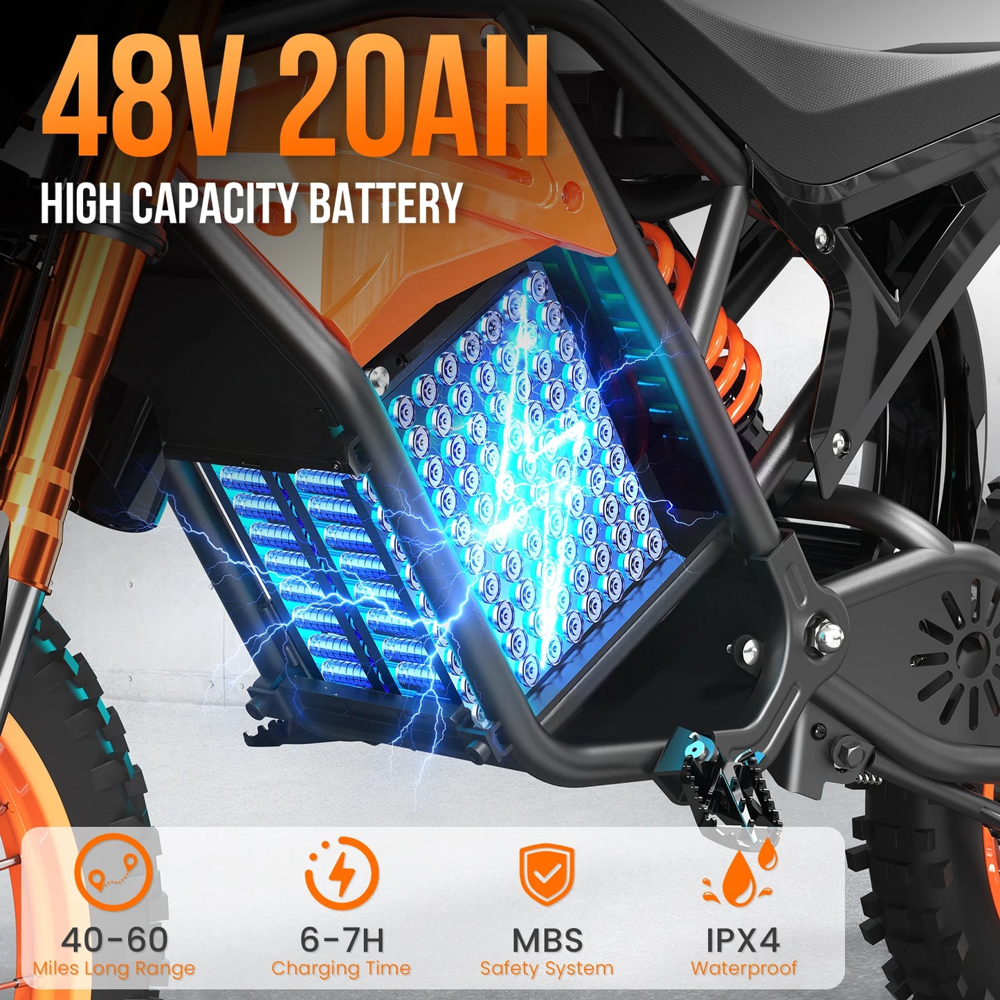 EILLEO SPACEWALK 48V Electric Dirt Bike For Adults