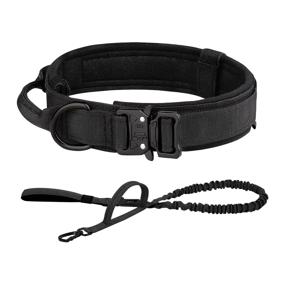 Nylon Dog Training Collar With Leash Set And Control Handle