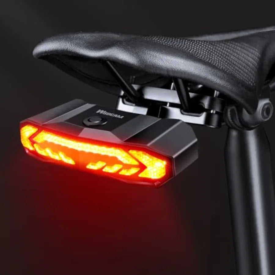 Smart Bike Tail Light With Turn Signals And Remote Alarm
