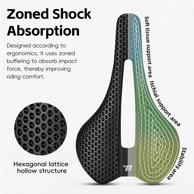 West Biking 3D Printed Bicycle Saddle For Road Bikes