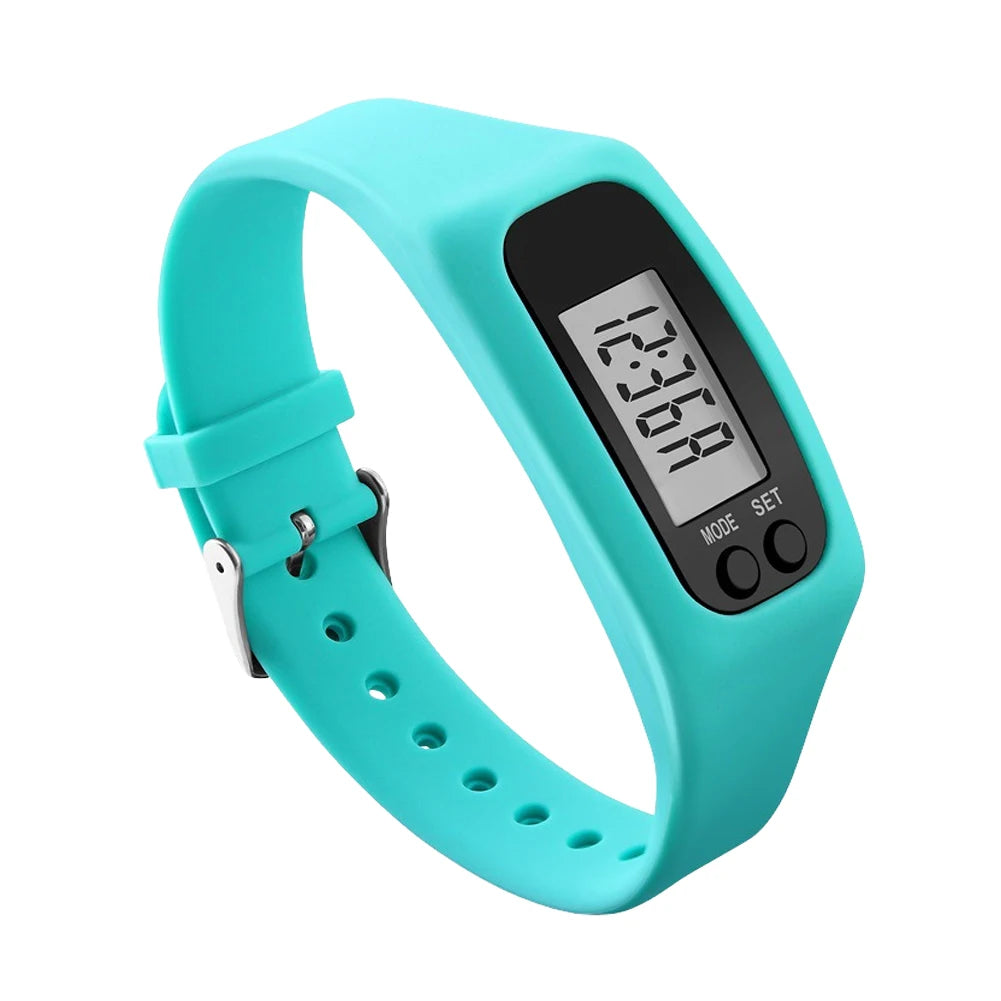 APWIKOGER LED Pedometer Fitness Bracelet With 12 24 Hour Display