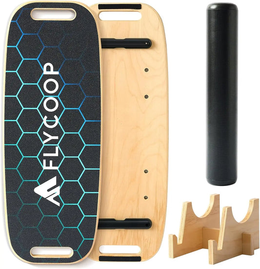 Adjustable Wobble Balance Board With Roller for Stability Training