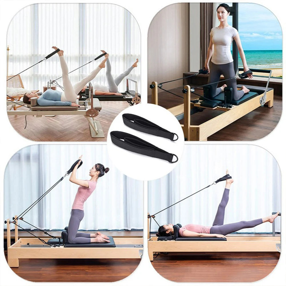 Pilates Straps Double Loop D-Ring 2-Pack Home Gym