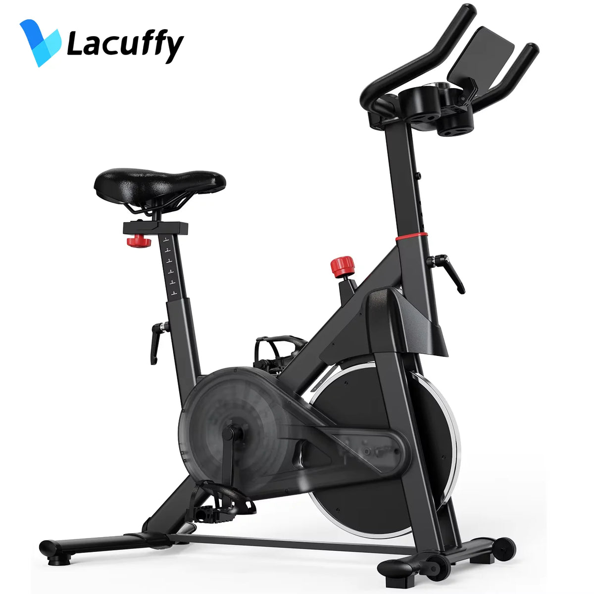 LACUFFY 32 Level Magnetic Resistance Exercise Bike for Home Workouts