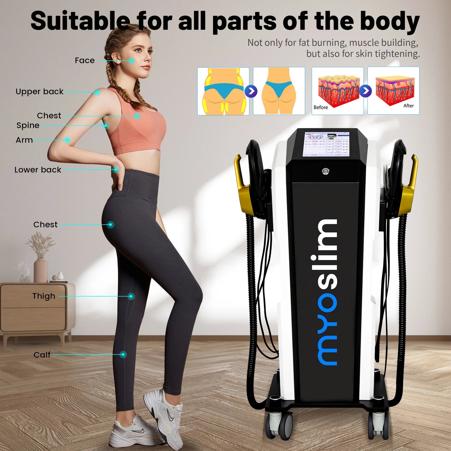 Osman 2 In 1 EMS RF Face And Body Lifting Fat Burning Device
