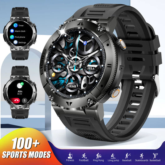 LaNikar Smart Watch Men Bluetooth Call Blood Pressure Fitness Tracker