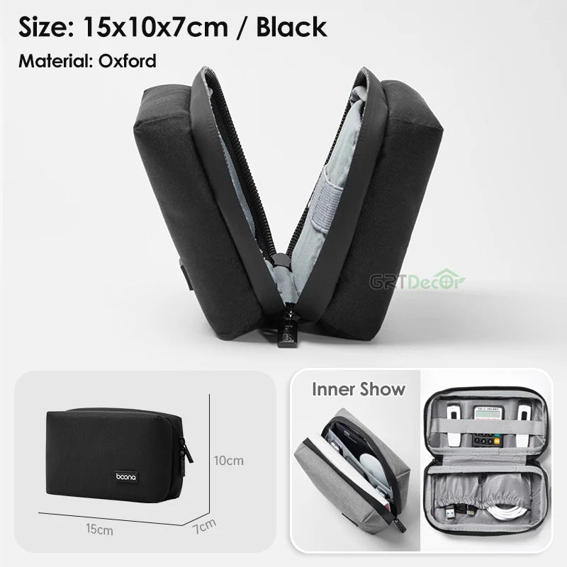 Multifunctional Storage Bag For Electronics Accessories Organizer Travel Pouch