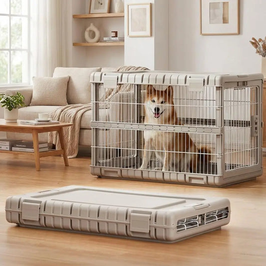Collapsible Heavy Duty Dog Crate for Large Dogs 36 Inch