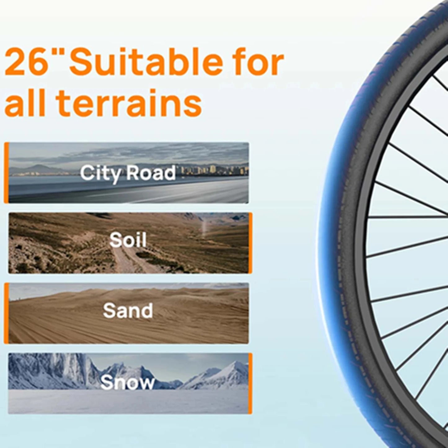 URLIFE Peak 750W Electric Bike With Removable Battery