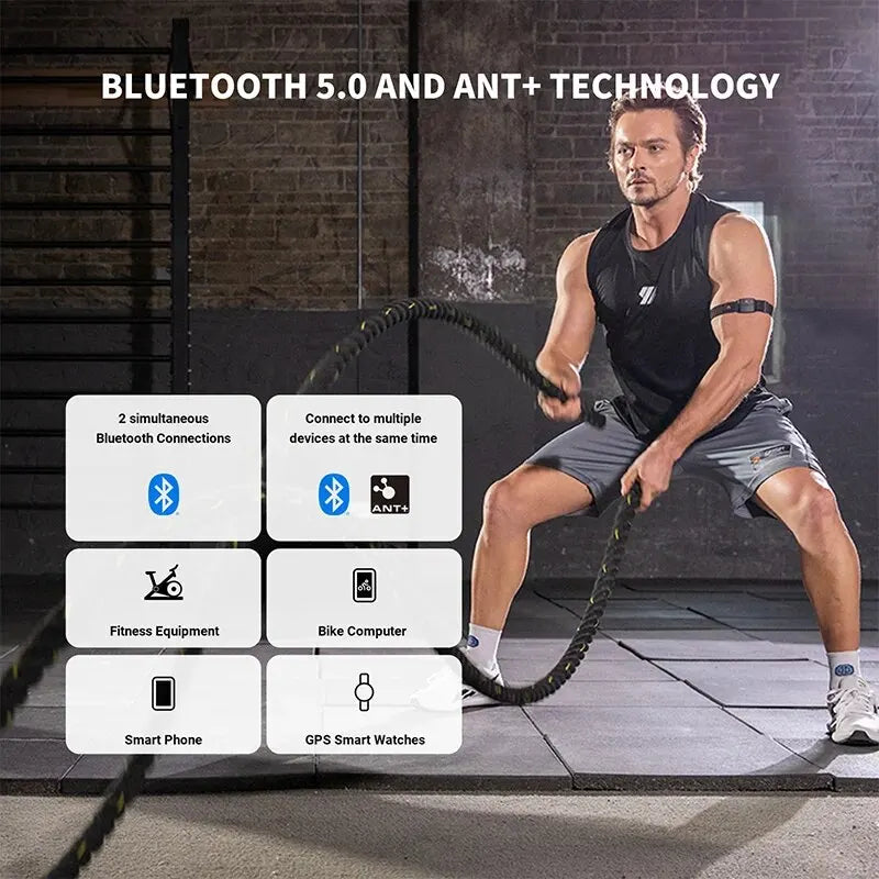 COOSPO HW9 Heart Rate Armband Monitor With BLE ANT Plus