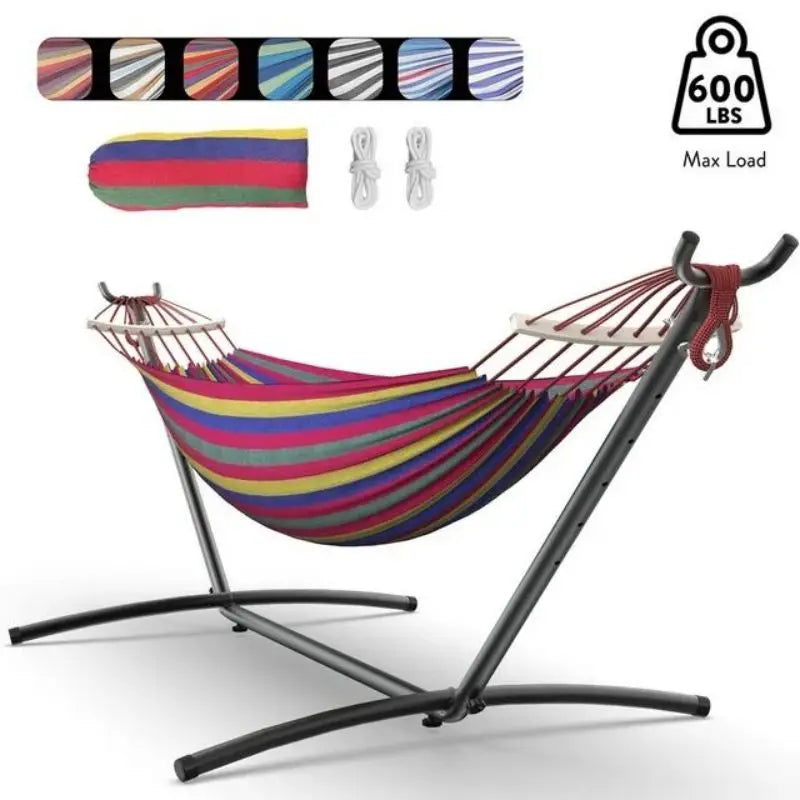 Gyroor Adjustable Stand Hammock 600 Lb Capacity Outdoor Folding Frame