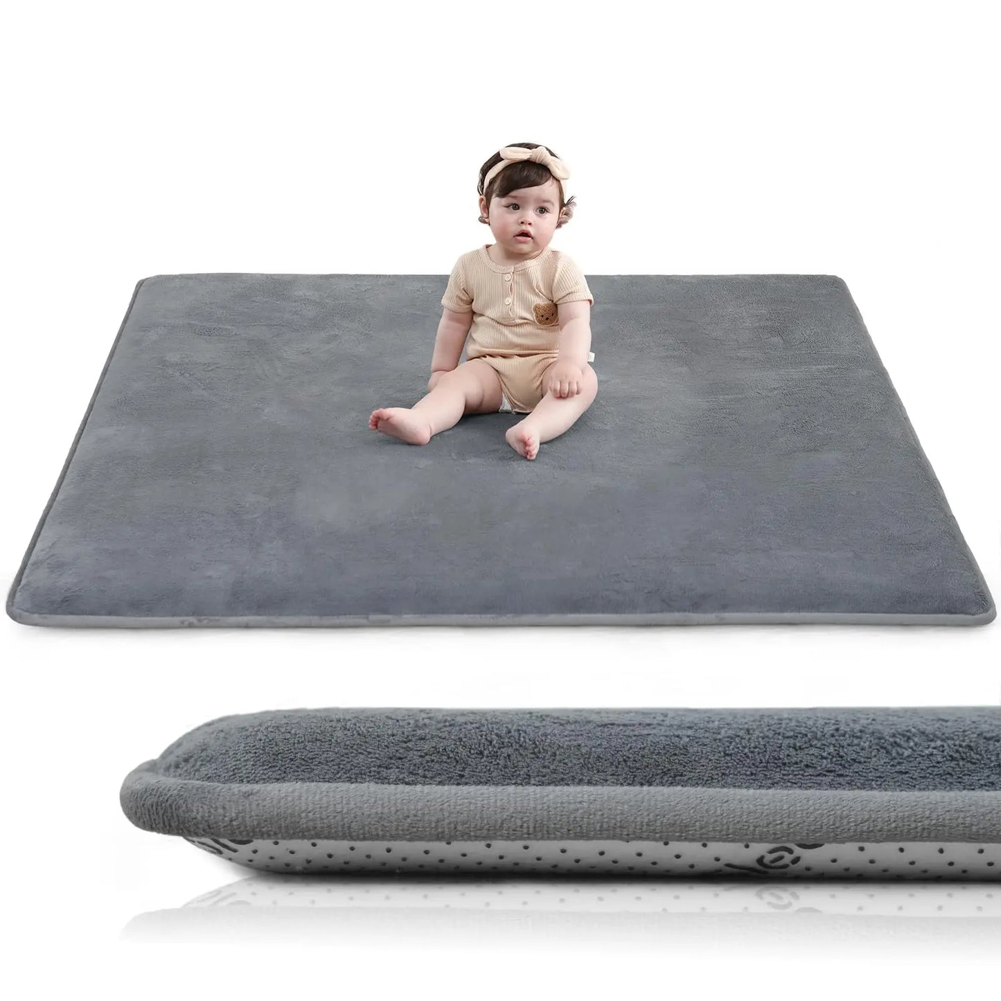 PaPaMat Non Slip Carpet Play Mat For Kids Living Room