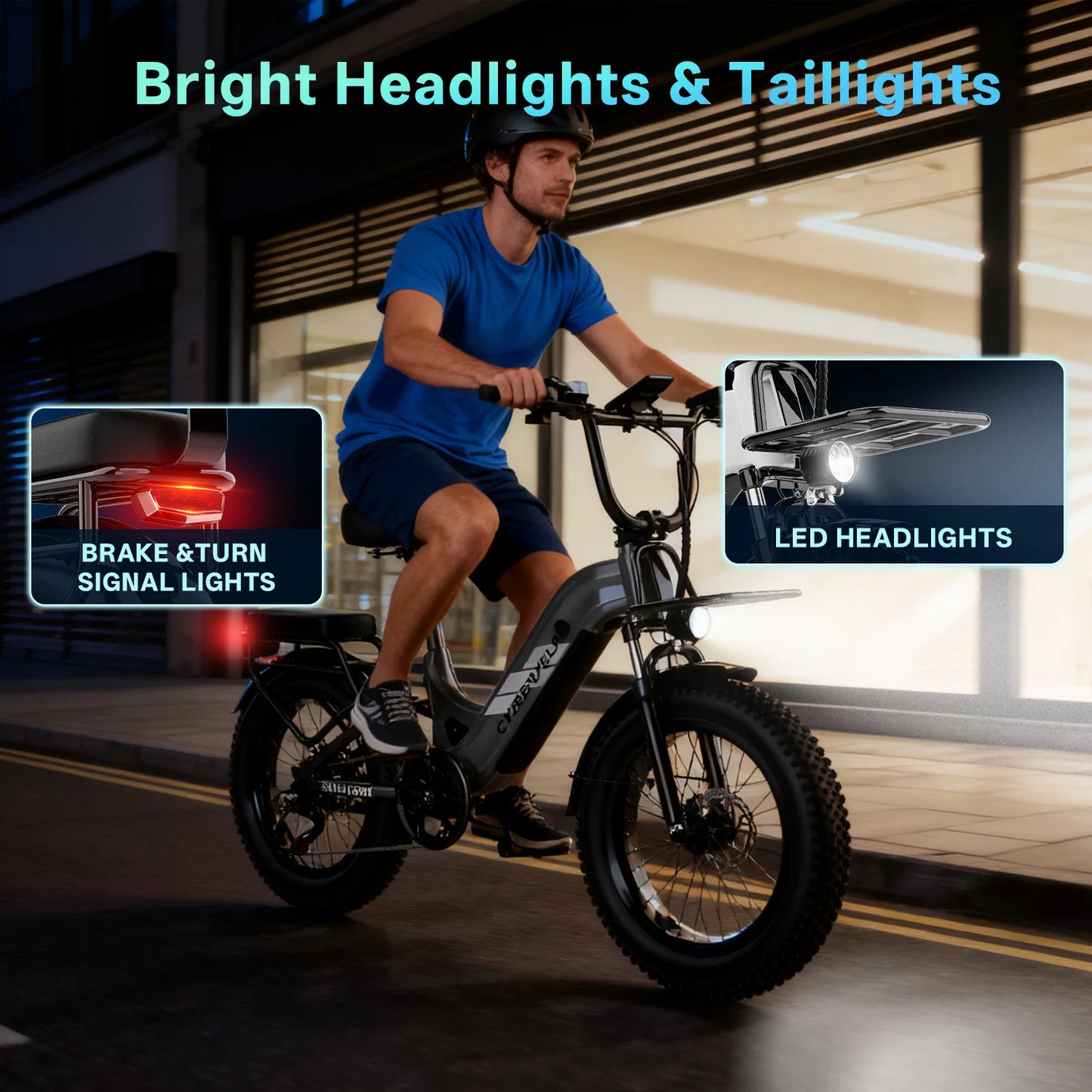 Cybervelo Stepthru Electric Bike 1500W 20ah Battery Seven Speed