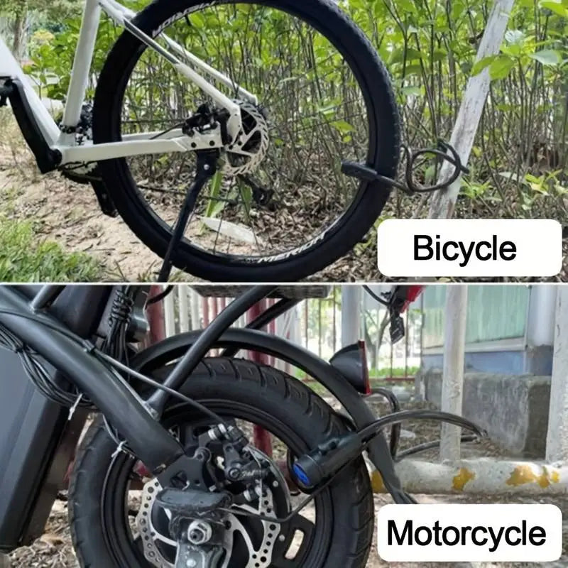 Heavy Duty Motorcycle Chain Lock Anti Theft With Two Keys