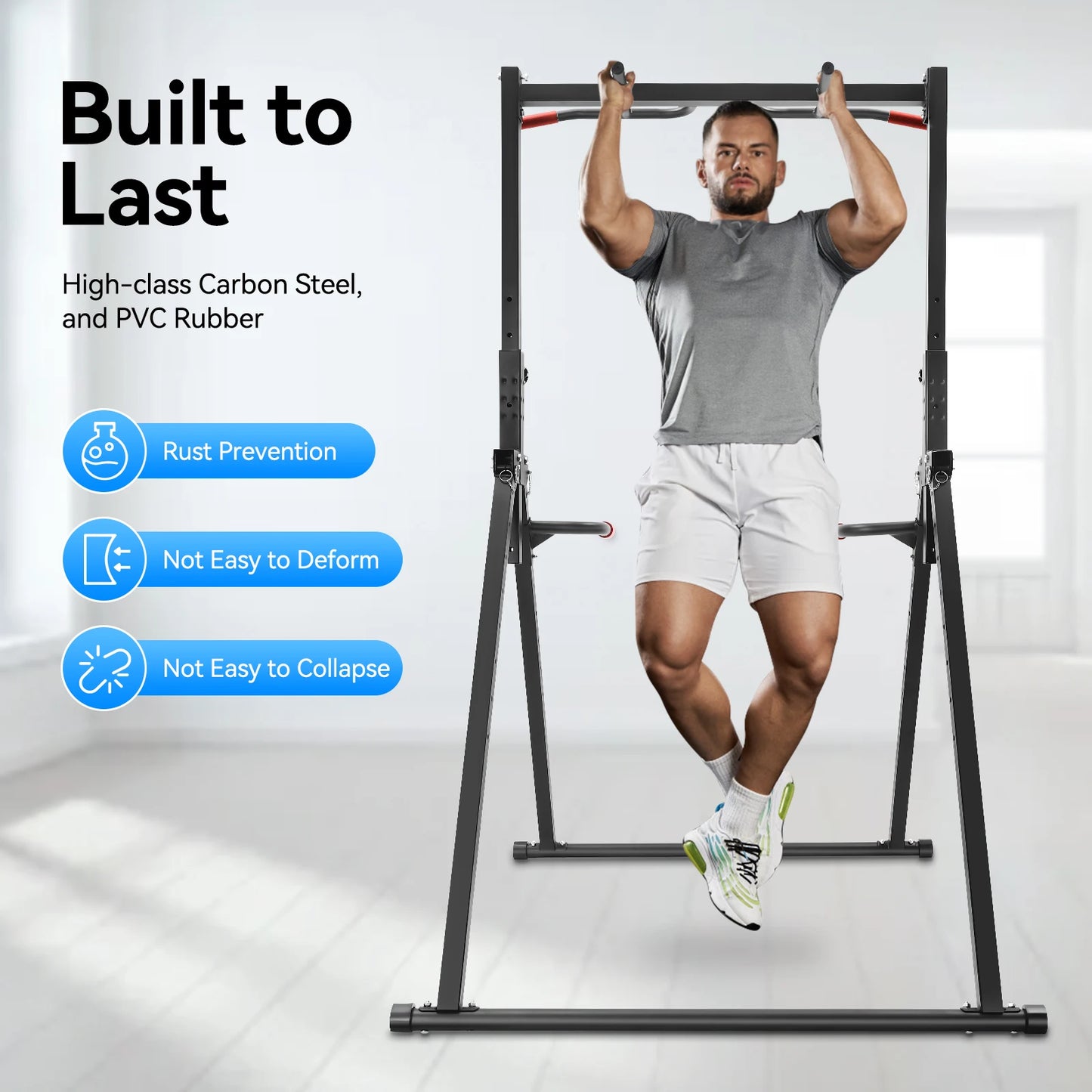 Adjustable Pull Up Bar Multi Function Home Gym Station